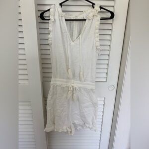 Sundays Cream Sleeveless Romper